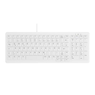 CHERRY AK-C7000 Medizinische Tastatur USB QWERTZ Deutsch Weiß