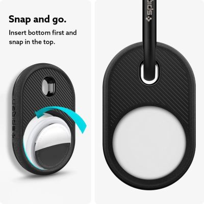 7. Spigen Vault Case für Apple AirTag - Mattschwarz
