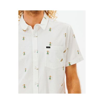 2. RIP CURL Hula Breach Kurzarmhemd weiß