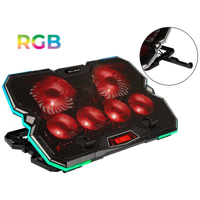4. BLOW Laptop-Kühlpad mit 6 Lüftern, Vortex RGB