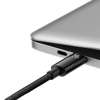 3. Baseus CAWJ040001 USB-C – USB-C-Kabel 240 W 480 Mbit/s 1 m – Schwarz