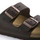 7. Birkenstock Arizona Nubuck Habana Narrow Brown Damen/Herren Flip-Flops (52533)