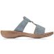 2. Bequeme Damen-Flip-Flops mit Klettverschluss, blau, Rieker 60885-12