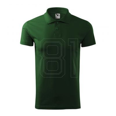 5. Malfini Single J. M MLI-20206 Flaschengrünes Poloshirt