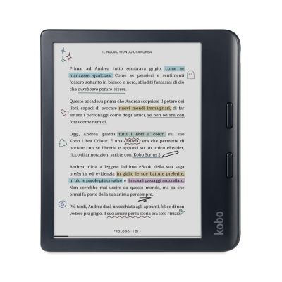 Kobo Libra Color Schwarz E-Book-Reader-Set mit Stift 2