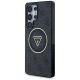 9. Guess 4G Glitter Triangle Buttons MagSafe Hülle für Samsung Galaxy S25 Ultra Schwarz