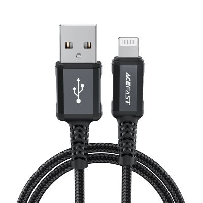 3. Acefast MFI USB - Lightning -Kabel 1,8 m, 2,4 A schwarz (C4-02 A Black)