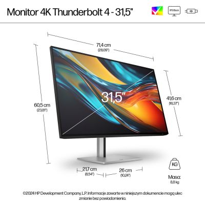 9. HP Monitor Pro Series 7 4K Thunderbolt 4 – 732pk, 31,5"