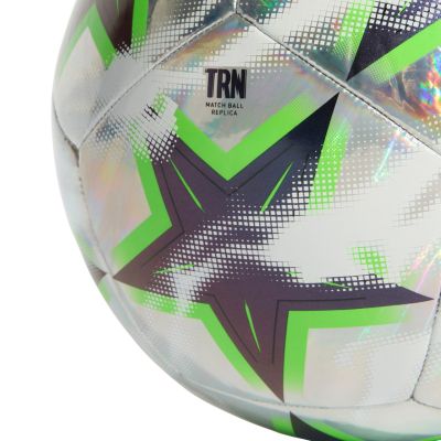 3. adidas UCL Training 26/27 Liga-Phase Folie Silber/Schwarz/Grün KE9774 Fußball