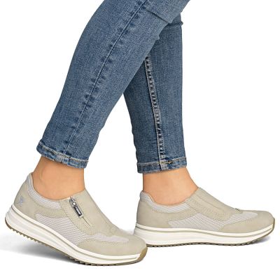 6. Beige Damen-Pumps mit hohem Absatz, Modell Rieker L5854-62