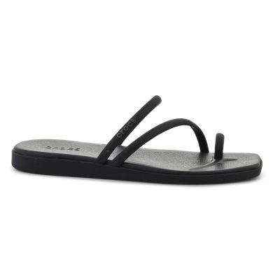 6. CROCS MIAMI Zehenschlaufensandale in Schwarz 209862-001
