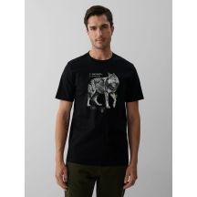 Herren-T-Shirt mit Aufdruck, regulär, Größe 4F 4FKAW26TTSHM4500-20S