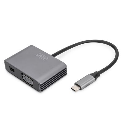 2. USB Typ C auf miniDisplayPort/VGA 4K 30Hz UHD Grafikadapterkabel 0,2 m
