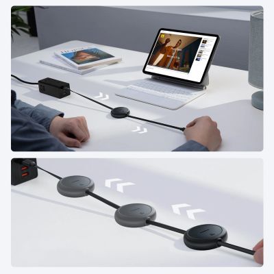 5. Baseus Free2Pull 60W USB-C Einziehbares Kabel – USB-C 1 m – Schwarz