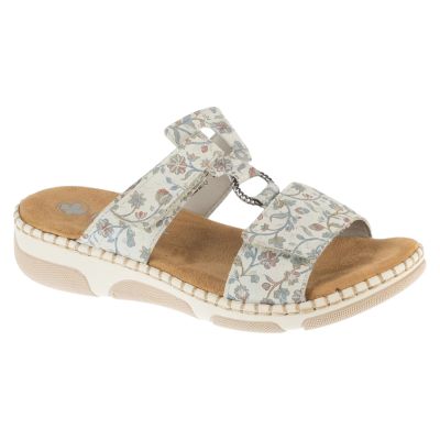 Rieker Pantoletten 66292-90 Weiß 36
