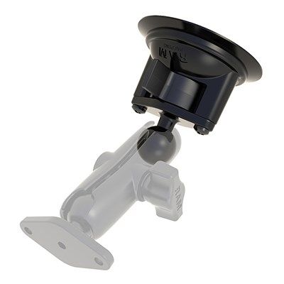 2. RAM Mount Twist-Lock™ Saugnapf für Windschutzscheibe/Armaturenbrett mit Kopf der Größe B RAM-B-224-1U