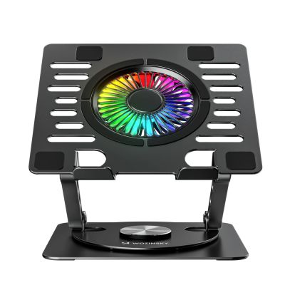 6. Wozinsky WDCX-X16-AS CoolBase RGB 360°-Kühlständer für Laptop und Tablet – Schwarz
