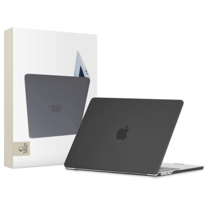 Tech-Protect SmartShell Hülle für MacBook Air 13" M2 / M3 / 2022-2024 - Mattschwarz