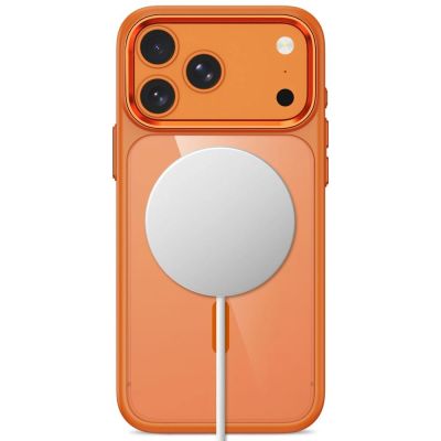 4. Tech-Protect Magmat Magsafe CC Hülle für iPhone 17 Pro / 18 Pro - orange-transparent