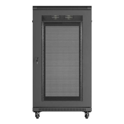 12. Lanberg FF01-6222-23B 22U Rack, freistehend, schwarz