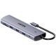 UNITEK D1113BGY01 Hubs und Konzentratoren 2 x USB 3.2 Gen 2 (3.1 Gen 2) Typ-C 1000 Mbit/s Grau