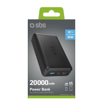2. Powerbank Puro Fast 20000 mAh 2x USB-A + 1x USB-C - schwarz