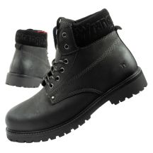 Wrangler Arch Herrenschuhe Chelsea Boots elegante Stiefeletten Naturleder Schwarz