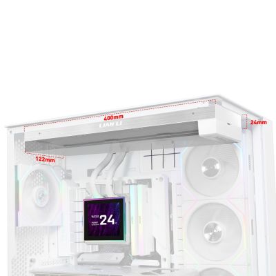 5. Lian Li HydroShift II LCD-S 360 Lüfterloses Prozessor-Flüssigkeitskühlungs-Kit Weiß 1 Stück.