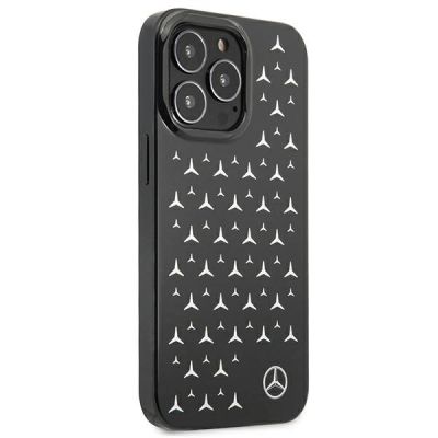4. Mercedes Silver Stars Pattern Case für iPhone 13 Pro / iPhone 13 - Schwarz