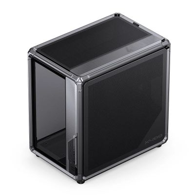 34. Jonsbo X400 PC-Gehäuse, Midi-Tower, ATX, gehärtetes Glas – grau