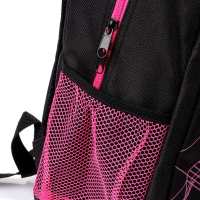 6. Meteor Hathor Rucksack 75459 Schwarz und Pink