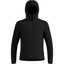 Herren-Hybridjacke ZEROWEIGHT INSULATOR Mid-Layer-Hoody mit durchgehendem Reißverschluss, schwarz