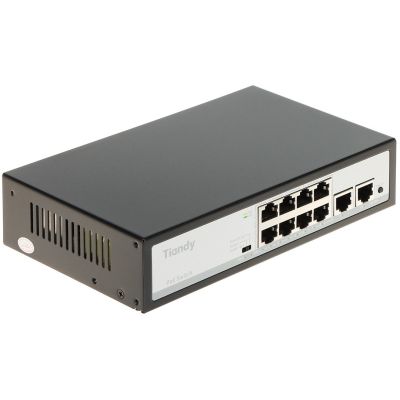PoE-Switch TC-P3S010 SPEC:F/0820/AT/90 8-Port TIANDY
