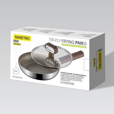 6. Bratpfanne mit Deckel TITANCORE 20 cm MR-1260-20 MAESTRO