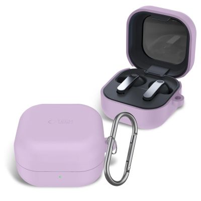 3. Tech-Protect Silikon-Schutzhülle mit Haken für Samsung Galaxy Buds 4 / 4 Pro – Lila