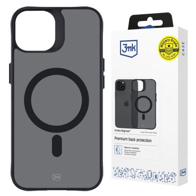 16. 3mk Smoke MagCase Hülle mit MagSafe für iPhone 15 Plus – durchscheinend