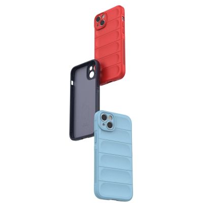 13. Magic Shield Case Hülle für iPhone 14 Plus flexible Panzerhülle hellblau