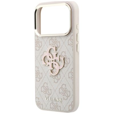6. Guess 4G & Big Resin Logo Hülle für iPhone 17 Pro / 18 Pro - Pink