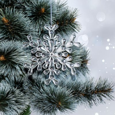 5. Schneeflocken-Hängedekoration 12x12 cm Muster 2