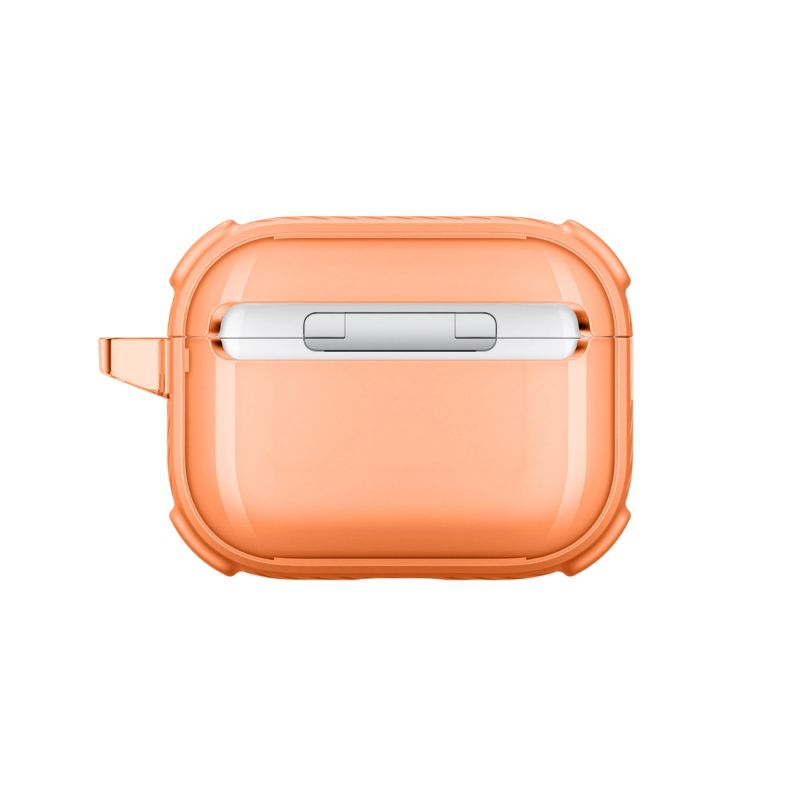 2. AmazingThing Titan Pro Mag Hülle, transparent, für AirPods Pro 3 – Orange