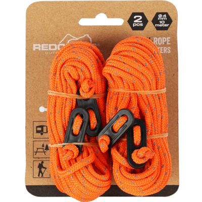 2. REDCLIFFS ORANGE TOURINGSEIL FÜR ZELT, 2 STÜCK
