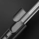 12. Selfie-Stick WH1YXS Teleskopstativ 1 m mit runder Lampe und Telefonhalter – Schwarz