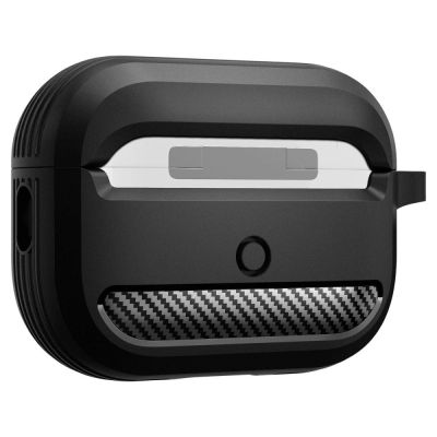 7. Spigen Rugged Armor Hülle für Apple AirPods Pro 1/2 – mattschwarz