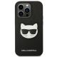 3. Karl Lagerfeld Saffiano Choupette Head Patch Case für iPhone 14 Pro - Schwarz