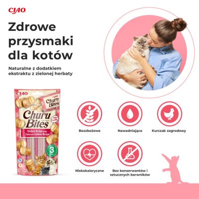 2. CHURU Bites Thunfisch & Lachs für Katzen 3x10g