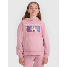 Mädchen-Sweatshirt mit Kapuze, offen, 4F 4FJRAW25TSWSF2294-54S
