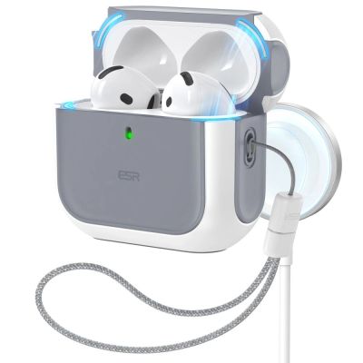 9. ESR Orbit Halolock MagSafe Hülle für Apple AirPods 4 – weiß
