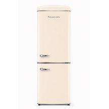 Ravanson LKK-315RC Retro-Kühlschrank 597 mm x 707 mm x 1943 mm | 315 l | No Frost | Energieeffizienzklasse E | Creme