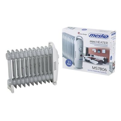 7. MESKO MS 7806 Ölkühler mit 11 Lamellen (1200 W; 11; weiß) (Steckdose)