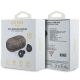 6. TWS Guess 4G Metall-Bluetooth-Kopfhörer mit ENC-Dockingstation – Braun